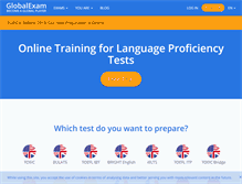 Tablet Screenshot of global-exam.com